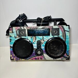 Bumpboxx Portable Bluetooth Boombox Speaker Graffiti Design With Charger